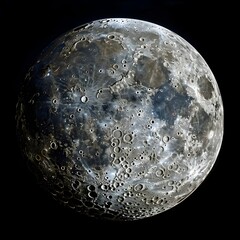 The Moon as a Giant Celestial Clock with Craters Marking the Hours