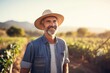 © Vorda Berge - Portrait of a smiling middle aged Caucasian man on farm