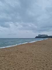 Sticker - 
This is the scenery of Sokcho Beach in South Korea.