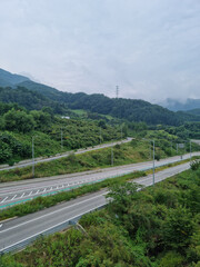 Canvas Print - 
This is the scenery of the highway in Korea.