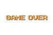 © Sumeth - GAME OVER. pixel art .8 bit game. retro game. for game assets in vector illustrations on white background.
