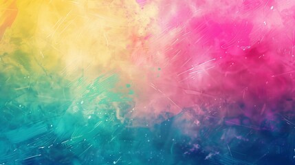 Poster - A colorful background with a splash of pink and blue