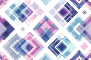 Poster - A colorful pattern of squares and triangles