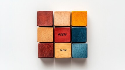 Colorful Wooden Blocks with 