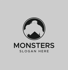 Monster vector logo design