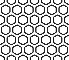 Poster - abstract background with geometric mosaic shapes. bold rounded hexagon cells with padding. large hex
