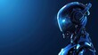 © cao - Stunning Blue Intelligent Robot Technology Background: A Futuristic and Advanced Vision. Explore the Possibilities