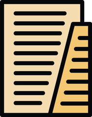 Poster - Architectural project being designed with paper and ruler, probably for an apartment or office building