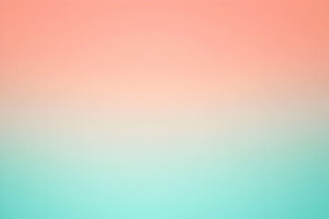 Gradient light teal to light coral abstract background