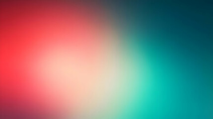 Wall Mural - Blurred gradient red to teal abstract backgroundg