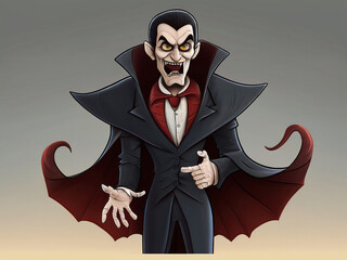 Sticker - Vampire Cartoon