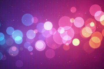 Wall Mural - colorful abstract bokeh background with bright lights and vibrant circles.
