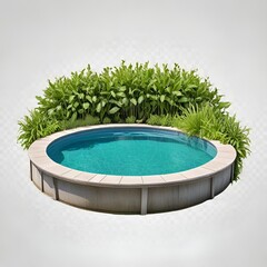 Canvas Print - pool in the park