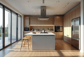 modern kitchen interior