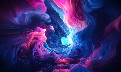Wall Mural - abstract swirling nebula