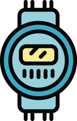 Poster - Electronic wrist watch showing time, a stylish and functional accessory for modern individuals