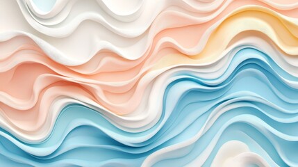 Poster - Wallpaper with a fluid bubble flow or abstract background of liquid acrylic paint