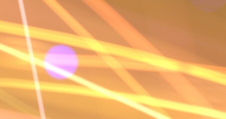 Poster - image of colorful light trails with motion blur effect