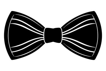 Wall Mural - bow tie  silhouette vector icon white background