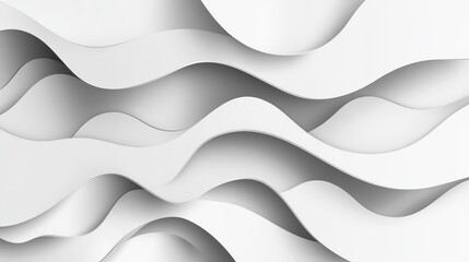 Fototapete - This is an abstract gray shadow and white texture wallpaper designed with simple white curves.