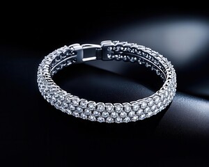 Elegant diamond bracelet with a lattice pattern, intricate and luxurious, bracelet, diamond, lattice, luxurious