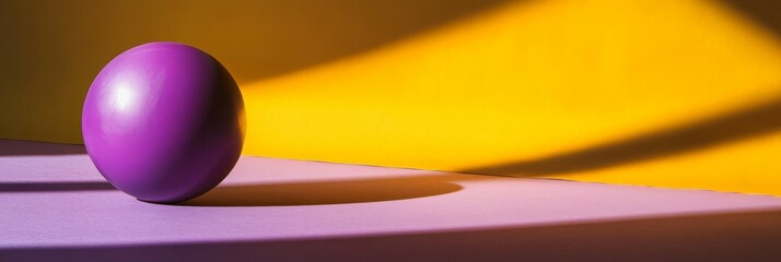 Poster - Purple sphere on a purple surface
