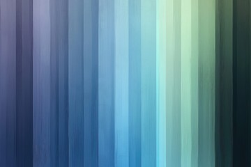 Poster - Abstract Blue and Green Vertical Striped Pattern