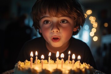 Sticker - Birthday Boy Blowing Out Candles