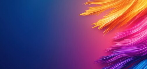 Poster - Vibrant abstract background featuring dynamic colors and flowing shapes, perfect for modern design projects or creative themes.