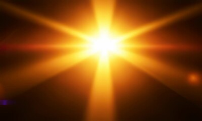 Poster - A bright yellow sun radiating light rays, capturing the essence of warmth and radiance.