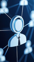 Poster - Abstract network connection concept