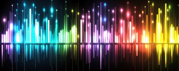 Poster - Abstract Sound Wave Equalizer Effect
