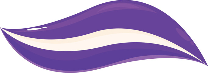 Poster - Purple paint is smeared on a white background, leaving a bright, saturated stroke