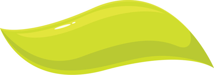 Aufkleber - Green liquid wave is flowing with a glossy surface