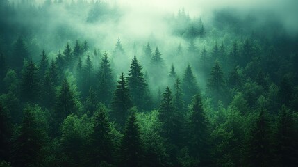 Deep Forest Green Gradient with Light Shadowing for Dynamic Backgrounds and Designs