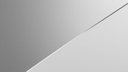 Wall Mural - minimalist abstract background featuring a clean diagonal line separating two shades of gray, creati