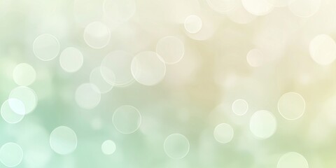 Poster - Abstract green background with soft bokeh lights creating a dreamy atmosphere, ideal for backgrounds, wallpapers, or design projects