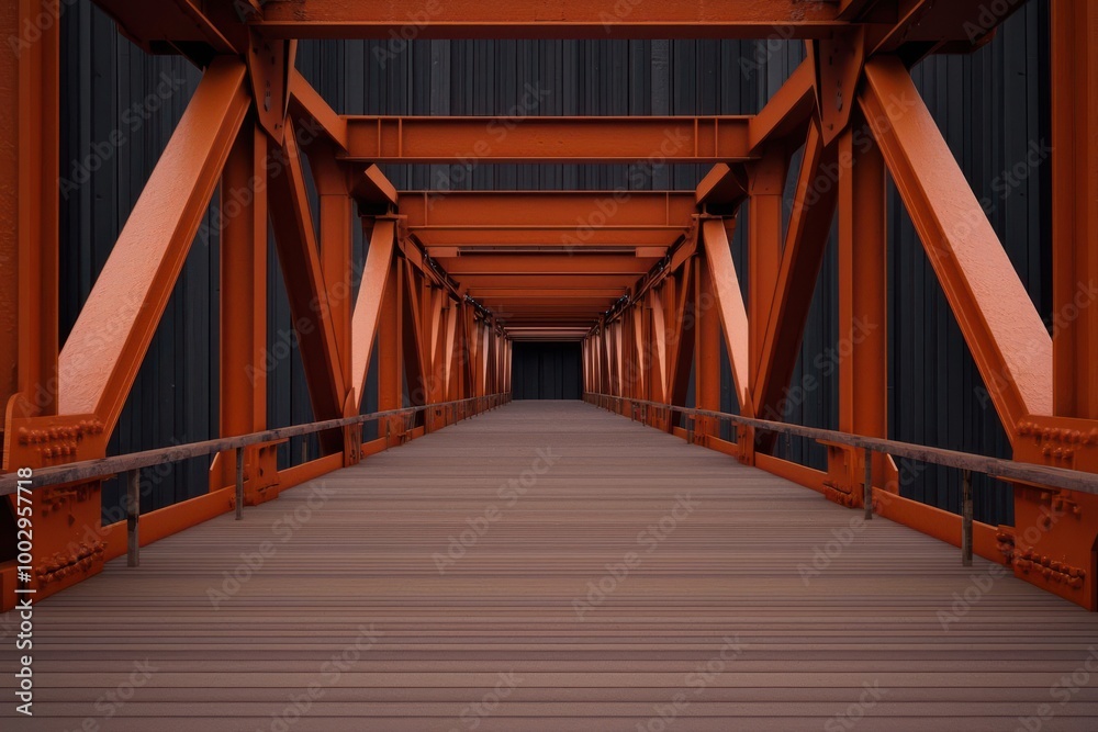 3D modeling of a suspension bridge showing structural stress points and ...
