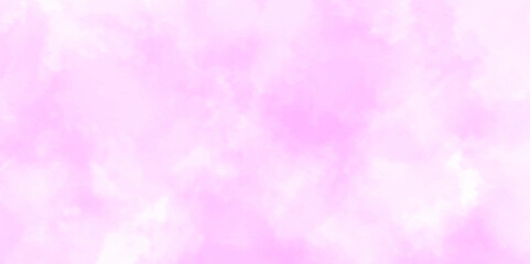 Wall Mural - Abstract soft pink gradient freedom cloud sky aquarelle watercolor space. beautiful ink landscape clouds colorful morning fantasy fluffy grunge texture background.