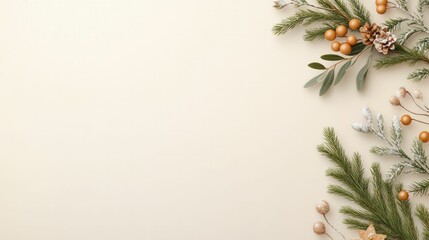 Poster - Festively Adorned Christmas Tree with Colorful Ornaments and Natural Pine Cones, Capturing the Spirit of the Holiday Season and Warm Family Gatherings