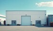 © Image Alchemy - Exterior of a modern warehouse with a small office unit, Generative AI