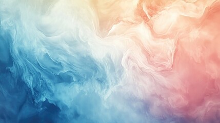 Poster - Abstract Colorful Swirls in Soft Pastel Shades