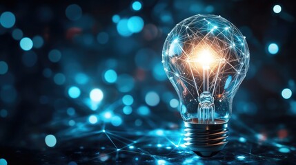Poster - Illuminating Ideas with a Glowing Light Bulb