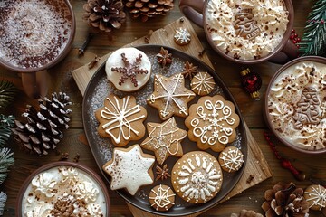 Poster - Gingerbread Cookies and Hot Chocolate