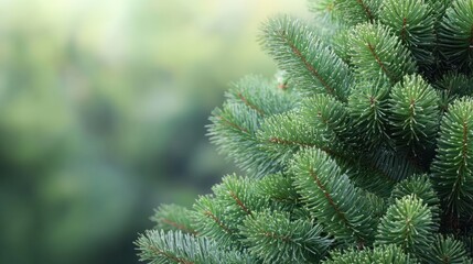 Wall Mural - macro christmas tree background