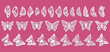 © raynv - Set of butterfly wings earrings designs, laser cut jewelry pendants templates.