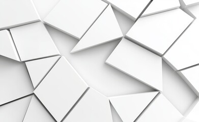 Poster - This is a geometrical background made up of polygons. It has a pastel grey and white color scheme.