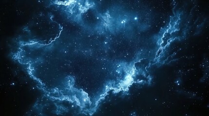Wall Mural - a mesmerizing cosmic scene filled with stars and nebulae, evoking a sense of wonder.