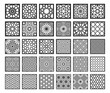 © raynv - Set decorative square panels for cutting. Arabic geometric pattern.