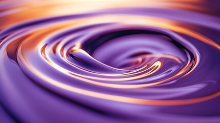 Poster - A swirling pattern of purple and orange hues, creating a mesmerizing abstract design.